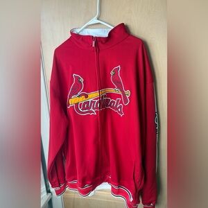 Stitches Red Cardinals Full Zip Jacket